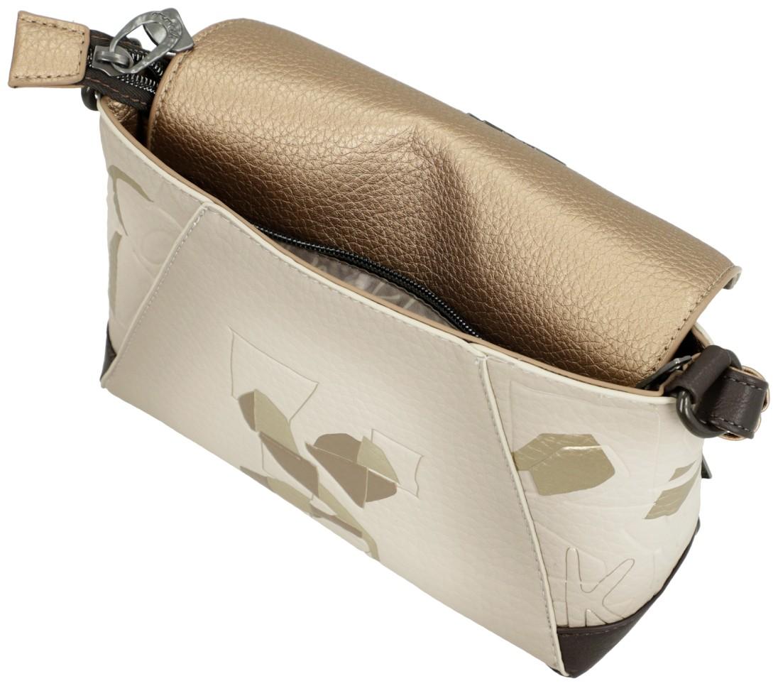 edle Überschlagtasche beige gold Anekke Muse Bloom