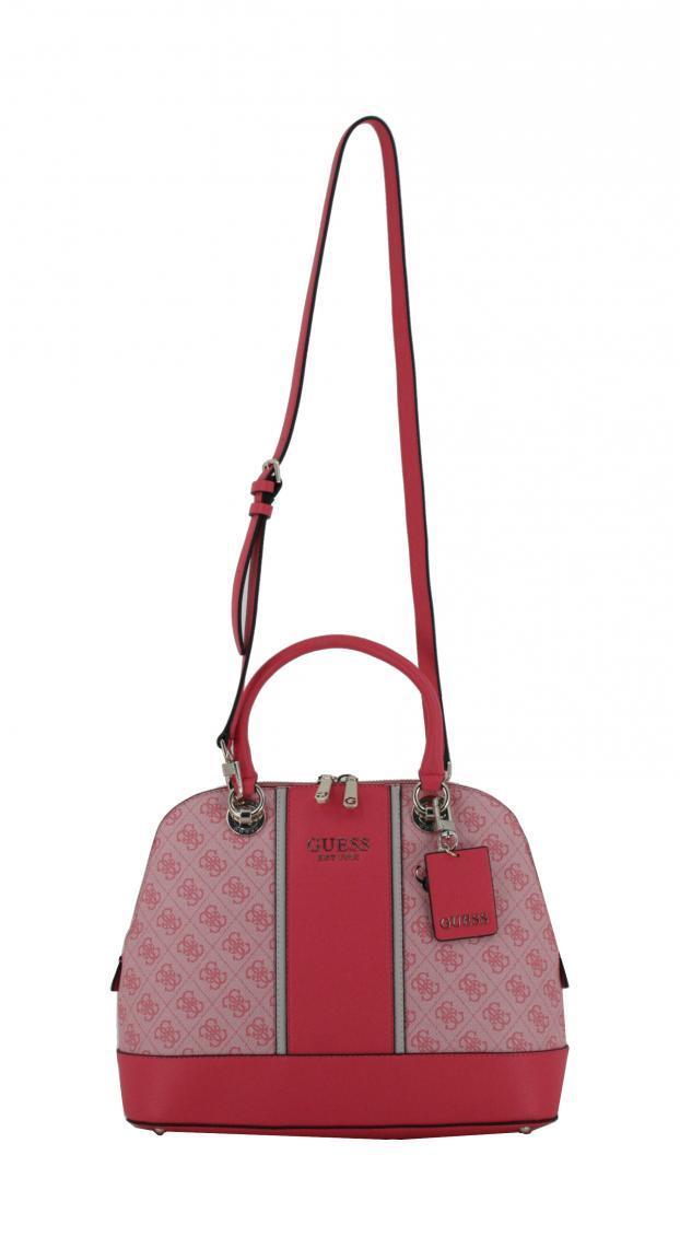 elegante Kurzgrifftasche Guess Matilde Black schwarz Saffiano