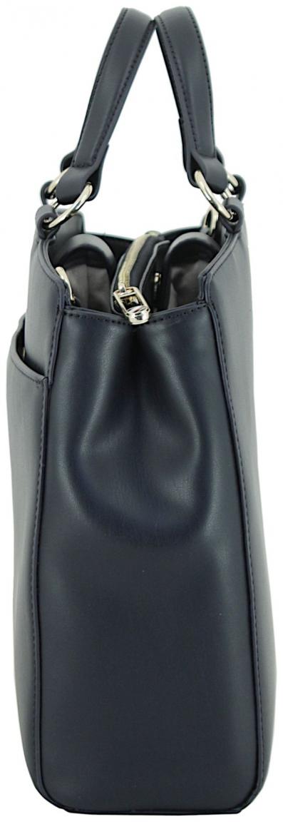 elegante Kurzgrifftasche Monotype Tommy Hilfiger dunkelblau Etui