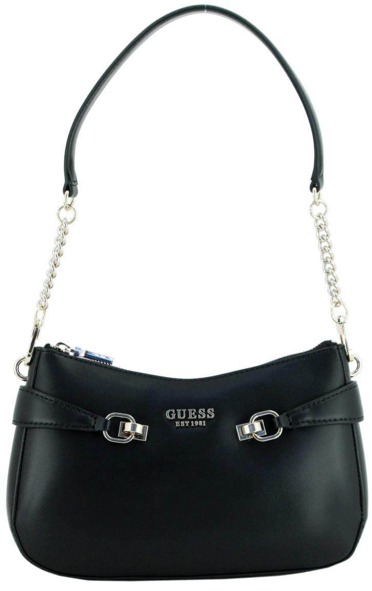elegante Schultertasche warmweiß Guess Lorelei Top Zip Bone