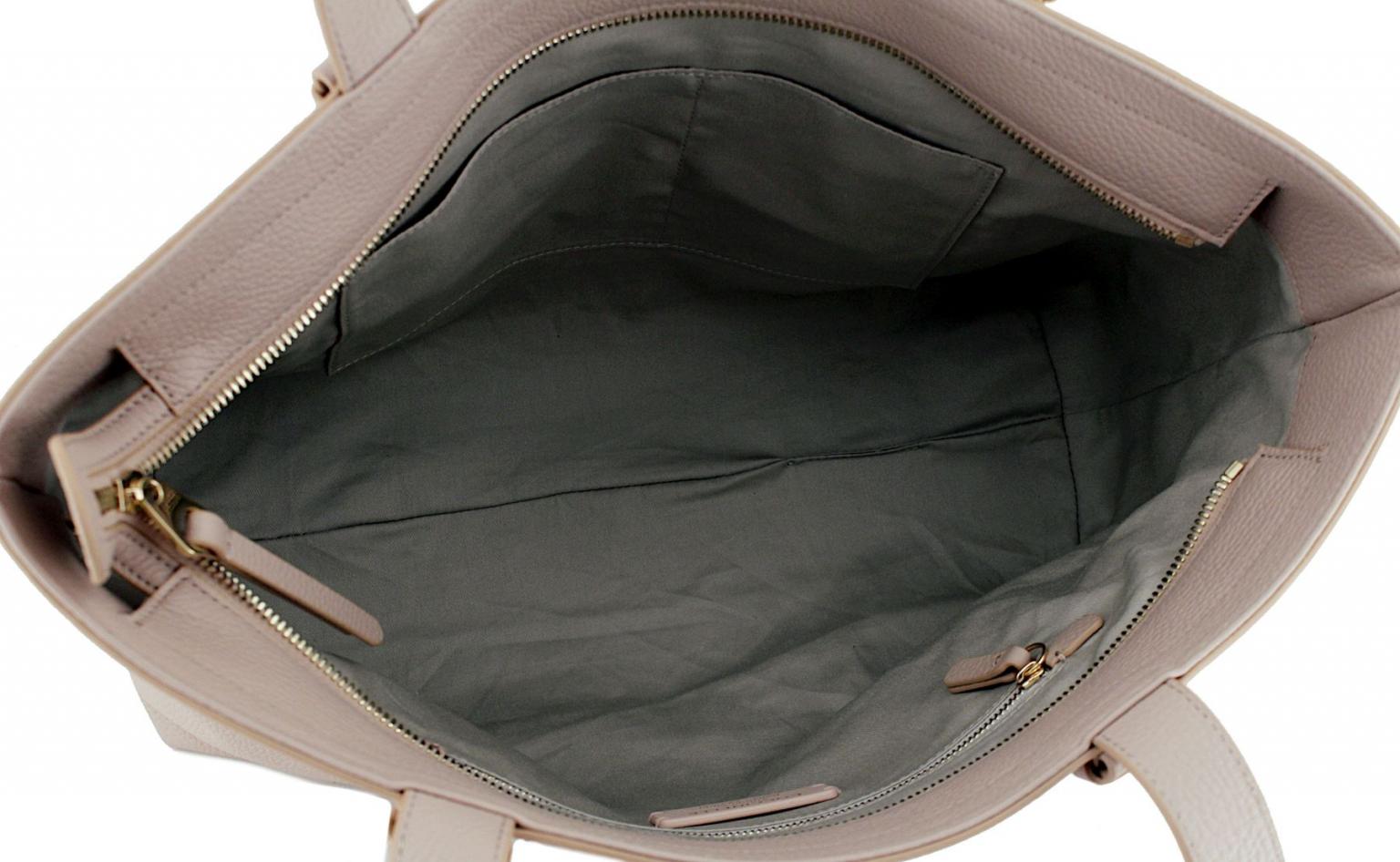 elegante Shoppertasche Coccinelle Malory Ribes bordeauxrot