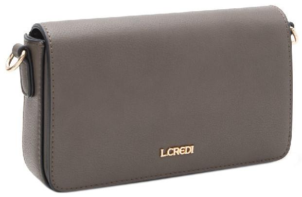 elegante Umhängetasche mit Organizer L.Credi Jane Dark Taupe nachhaltig