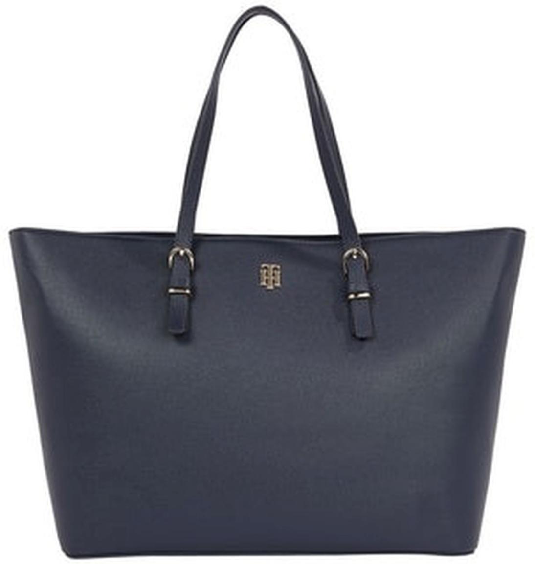 eleganter Businessshopper Tommy Hilfiger Timeless Med Tote Space Blue