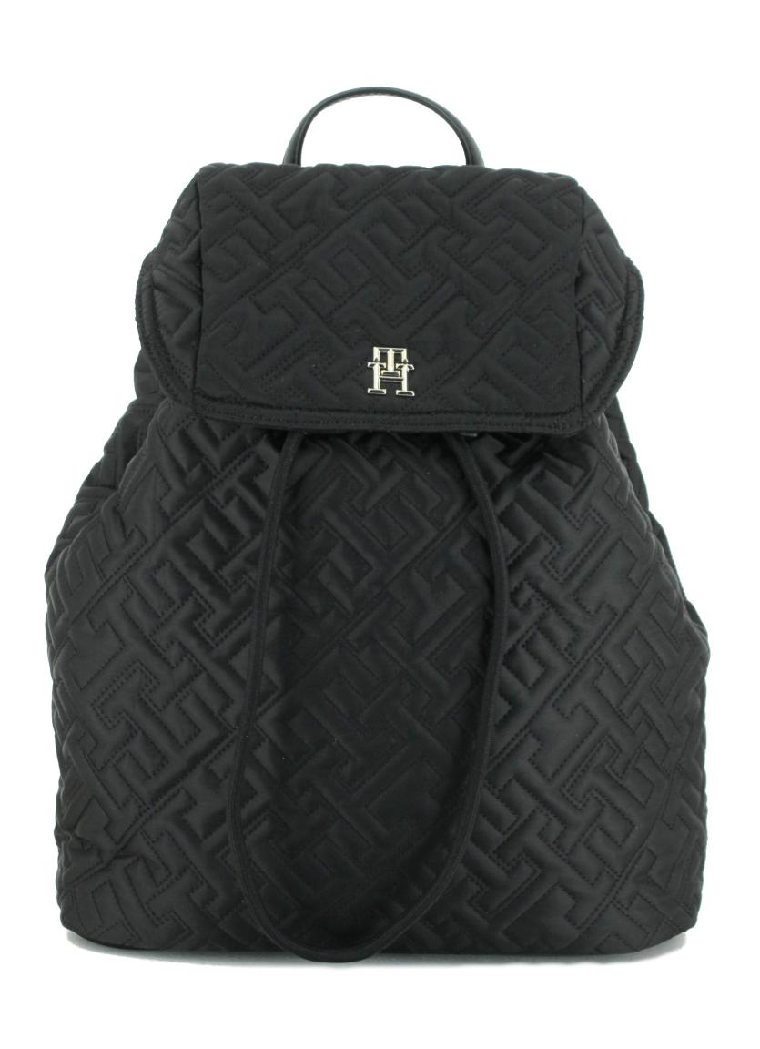 Black nylon backpack women's outlet