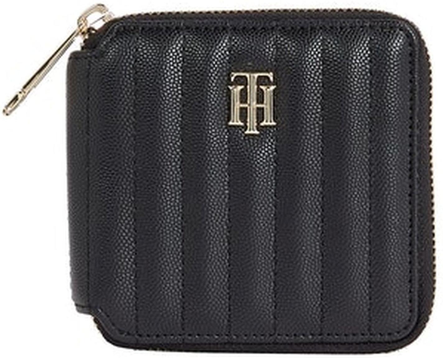 elegantes Damenportmonee Small Tommy Hilfiger Qulited Timeless Black Med