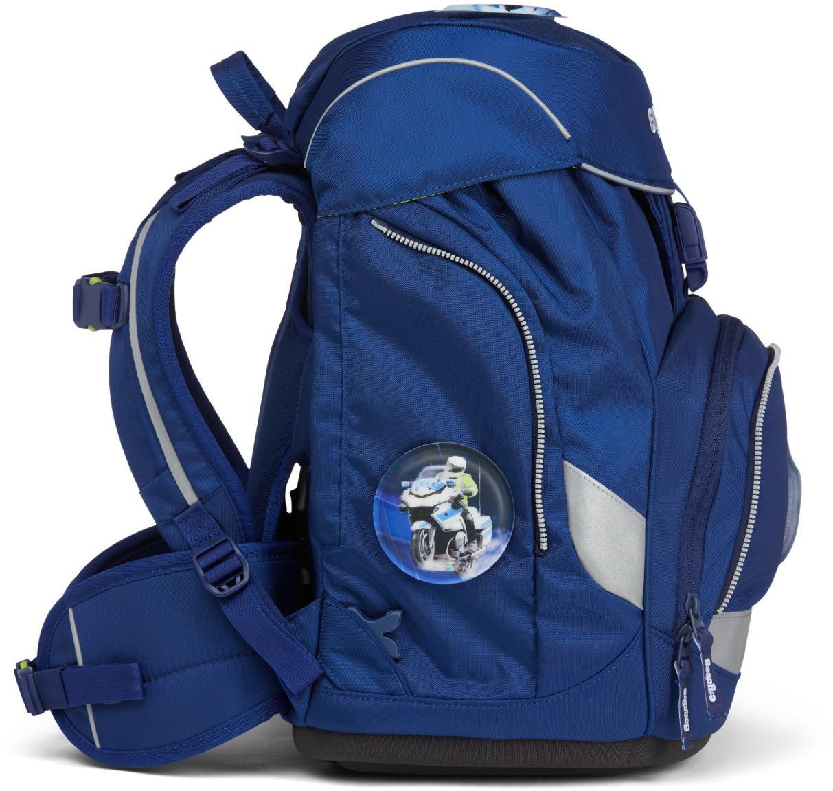 ergobag Pack Schulrucksack Komplettset 6-teilig blau Polizei