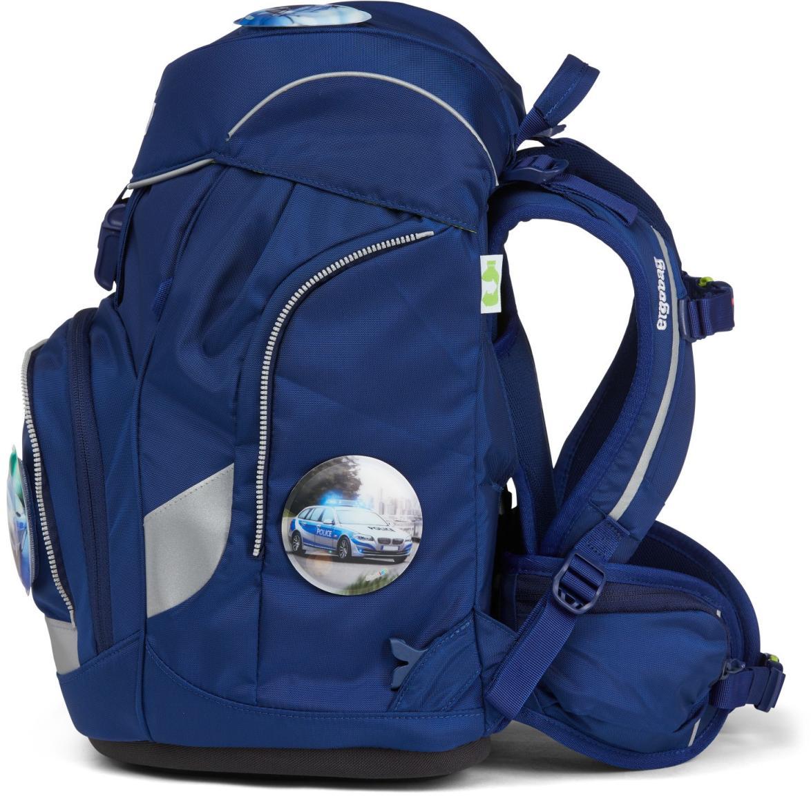 ergobag Pack Schulrucksack Komplettset 6-teilig blau Polizei