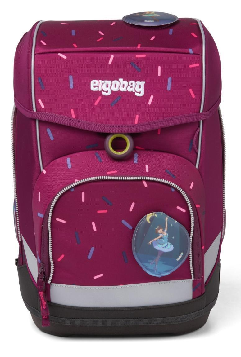 ergobag Schulranzenset cubo NussknackBär lila Ballett Turnsackerl Federmappe