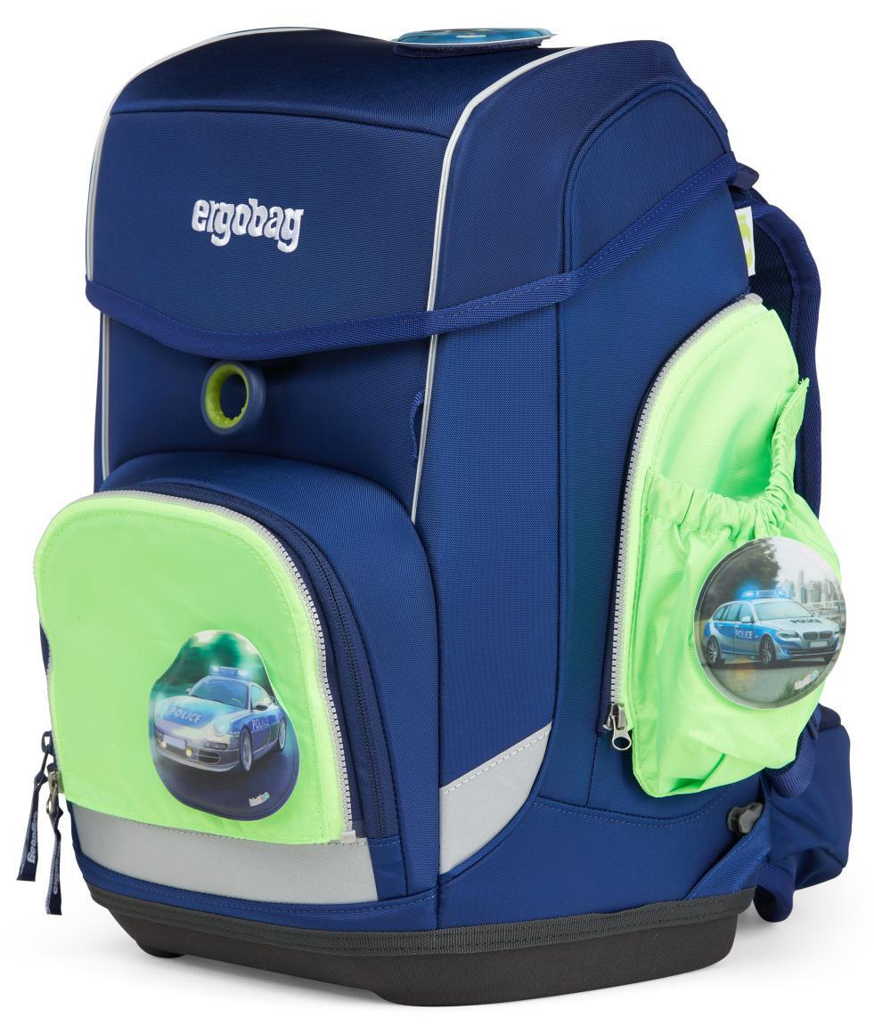 ergobag Zippies Seitentaschenset grün fluoreszierend