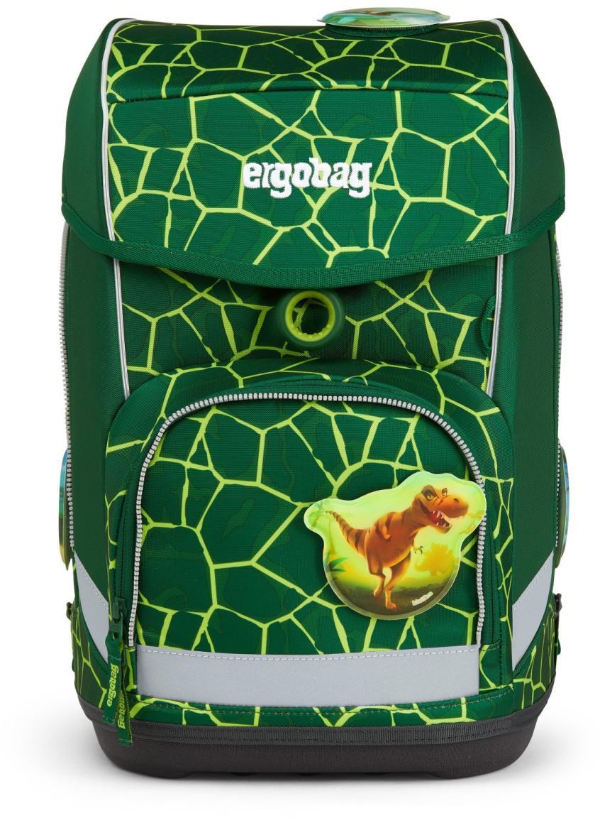 ergobag cubo Komplettset 5teilig Schultasche grün Dinosaurier