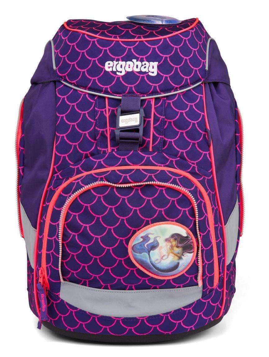 ergobag pack PerlentauchBär Lumi Edition violett neonpink Rucksack Schulset