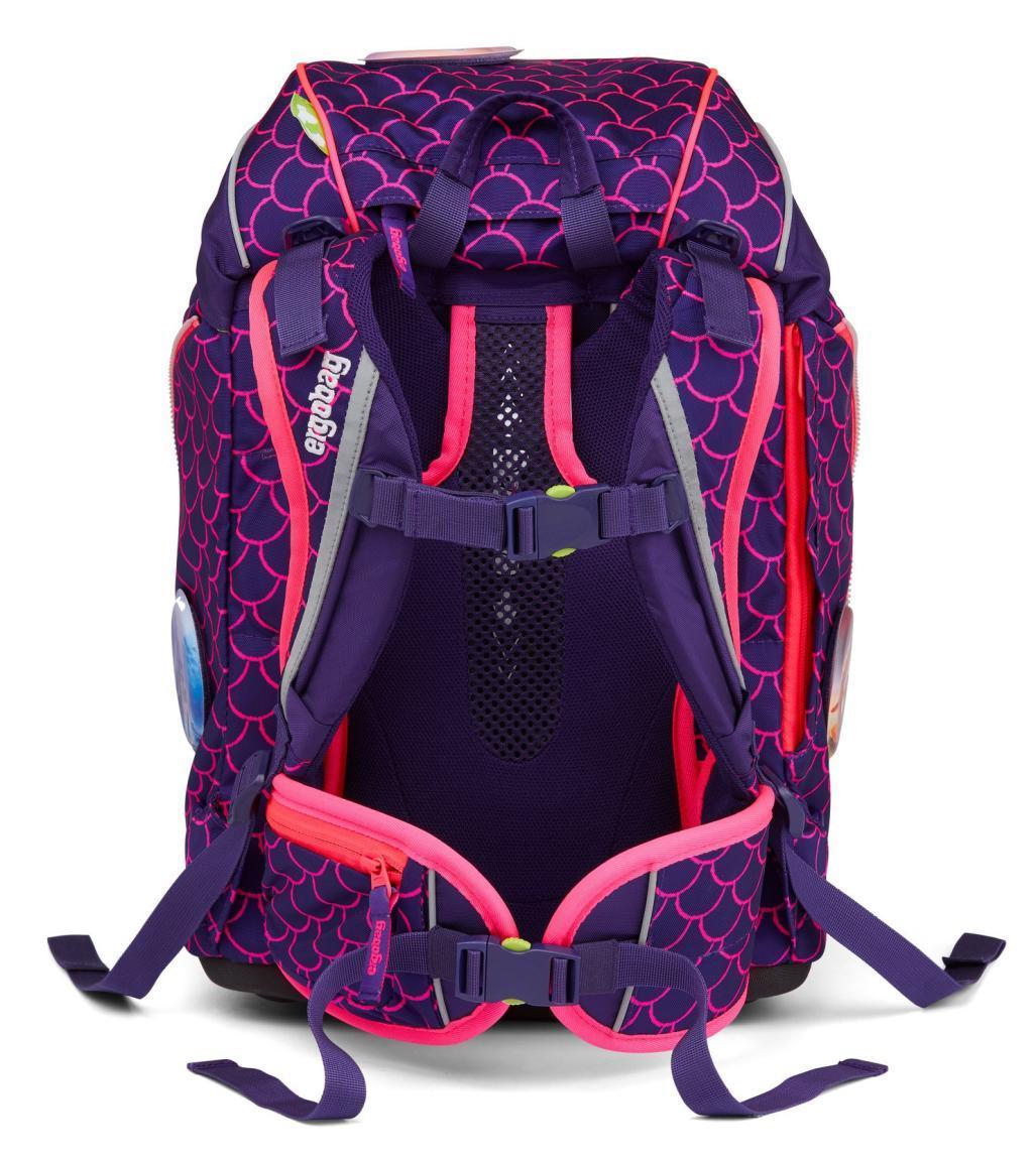 ergobag pack PerlentauchBär Lumi Edition violett neonpink Rucksack Schulset