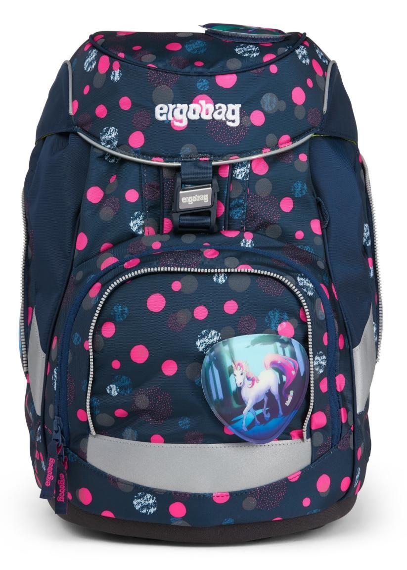ergobag pack PhantBärsiewelt blau pink Schultaschenset Einhörner Punkte