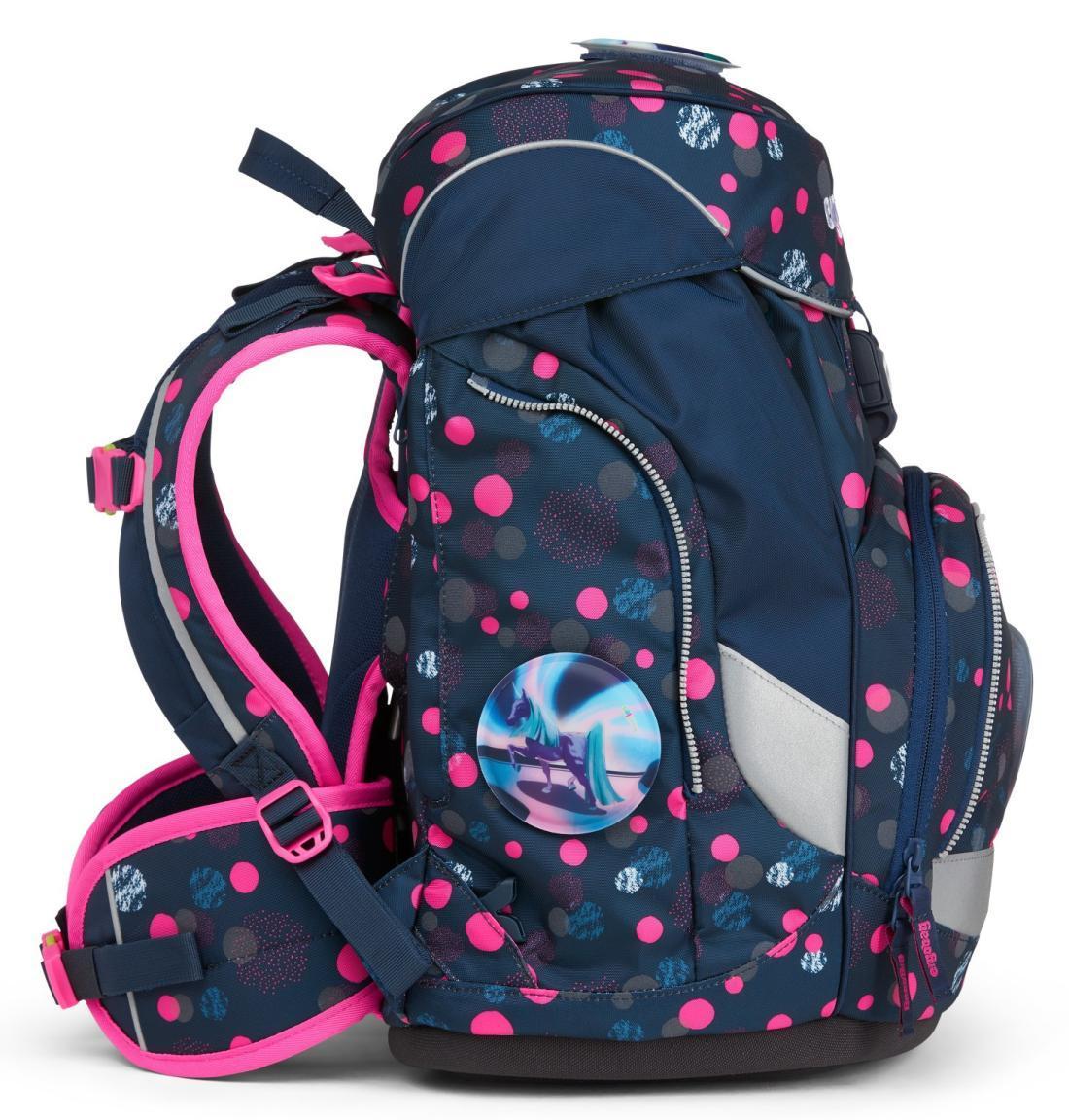 ergobag pack PhantBärsiewelt blau pink Schultaschenset Einhörner Punkte