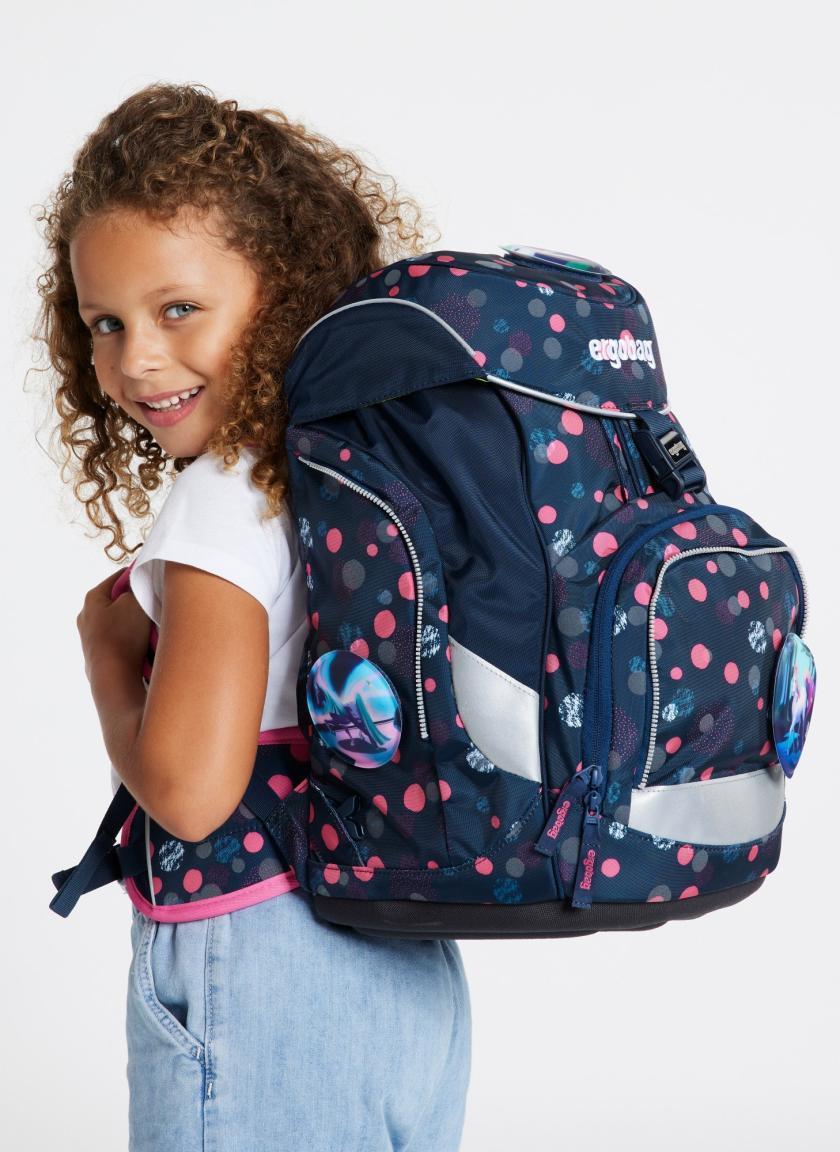 ergobag pack PhantBärsiewelt blau pink Schultaschenset Einhörner Punkte