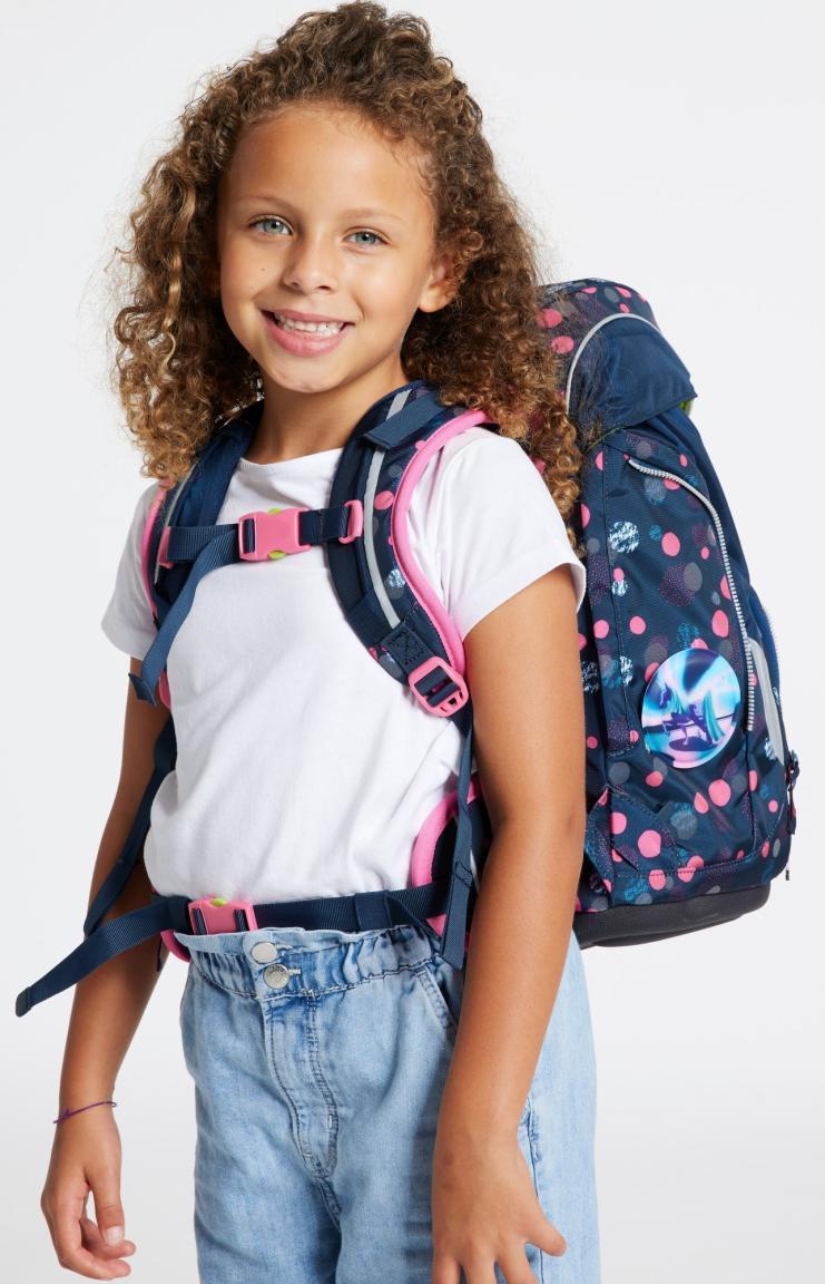 ergobag pack PhantBärsiewelt blau pink Schultaschenset Einhörner Punkte