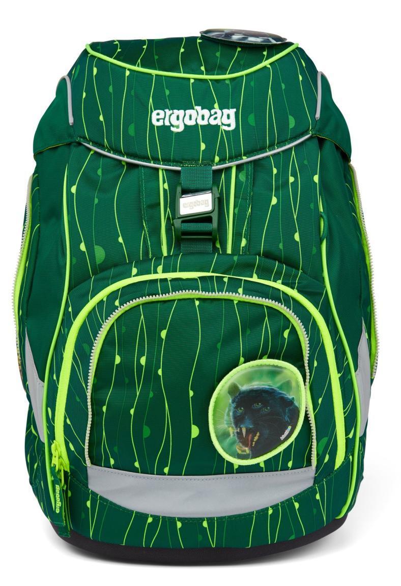 ergobag pack RambazamBär Wildtiere grün fluoreszierend 6teiliges Schultaschenset