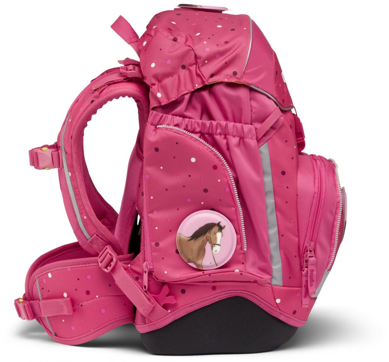 ergobag pack Schultaschenset pink Pferde 6-teilig