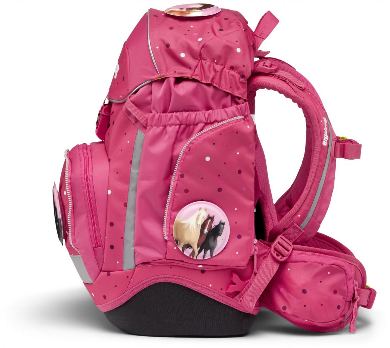 ergobag pack Schultaschenset pink Pferde 6-teilig