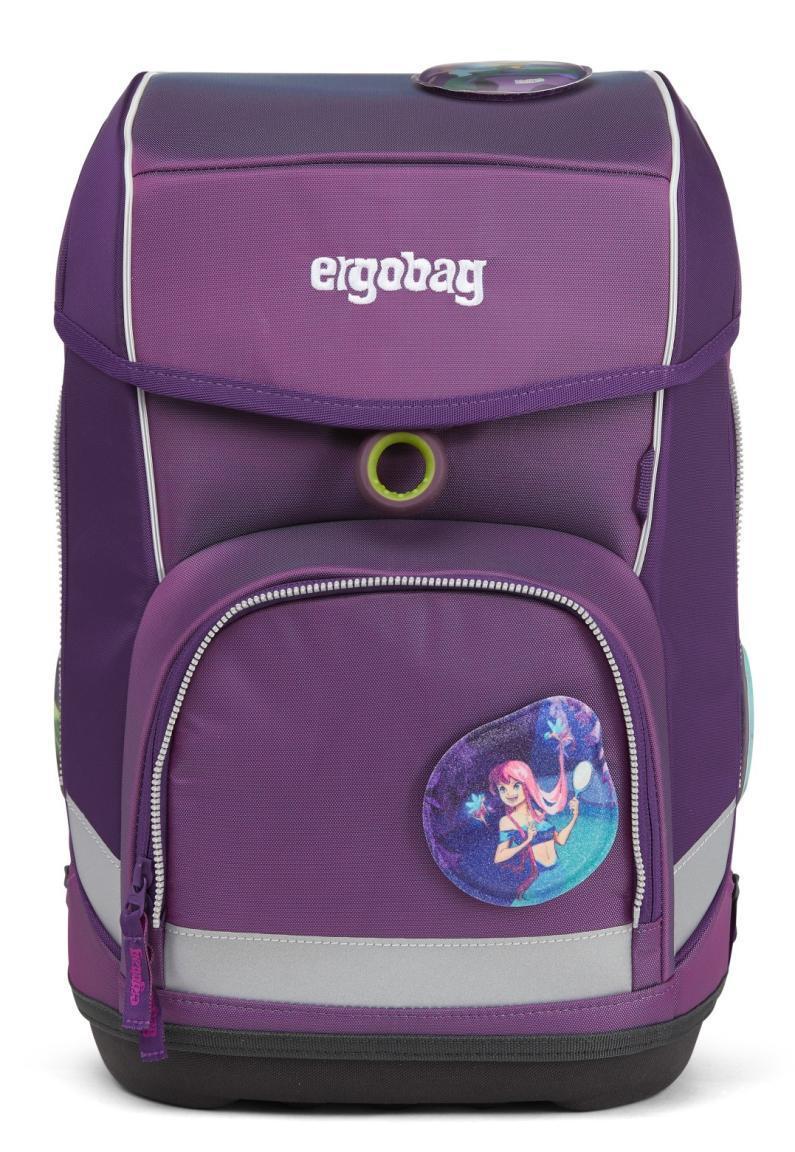 ergonomische Schultasche lila changierend ergobag cubo MeereszauBär Komplettset