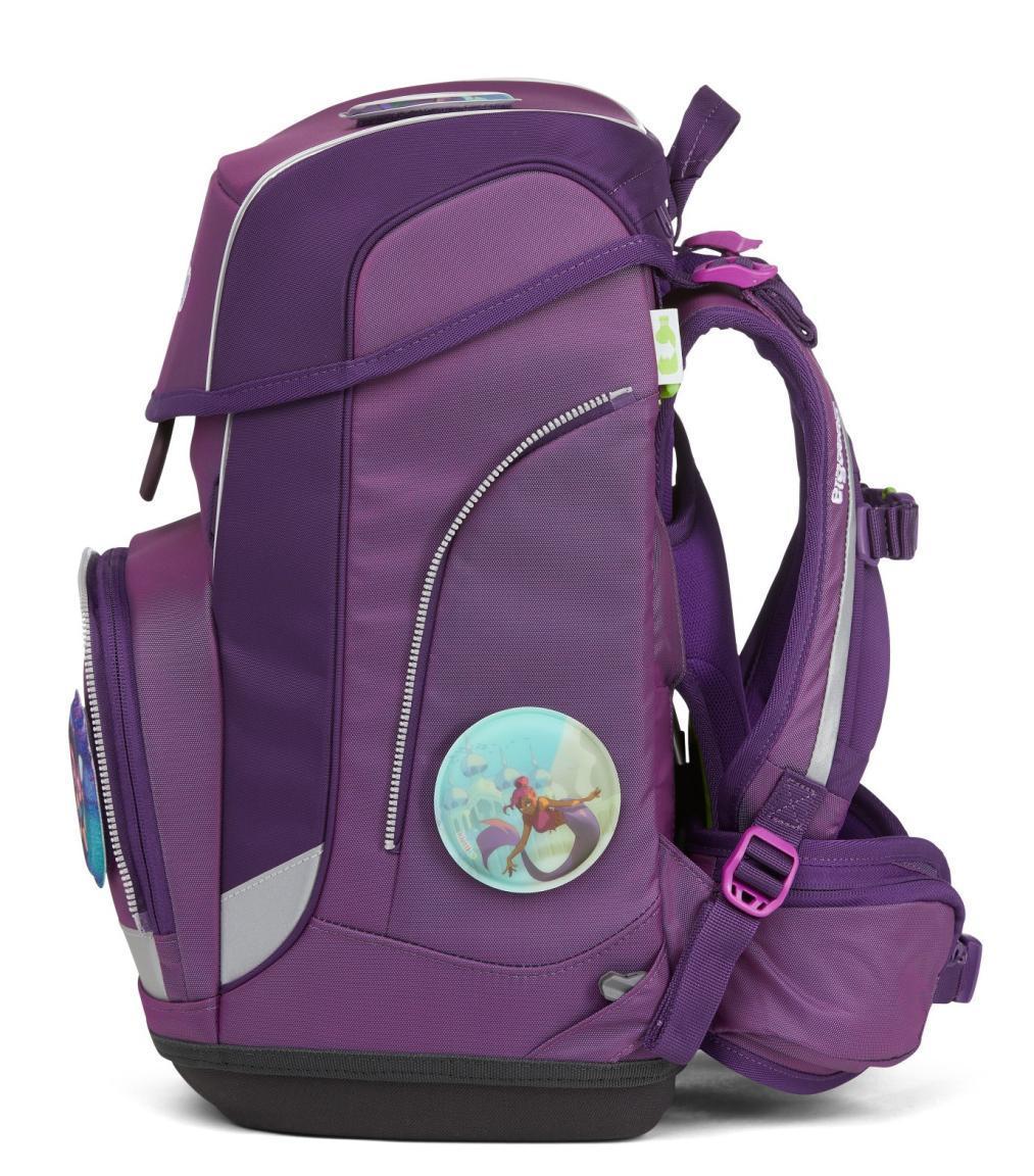 ergonomische Schultasche lila changierend ergobag cubo MeereszauBär Komplettset