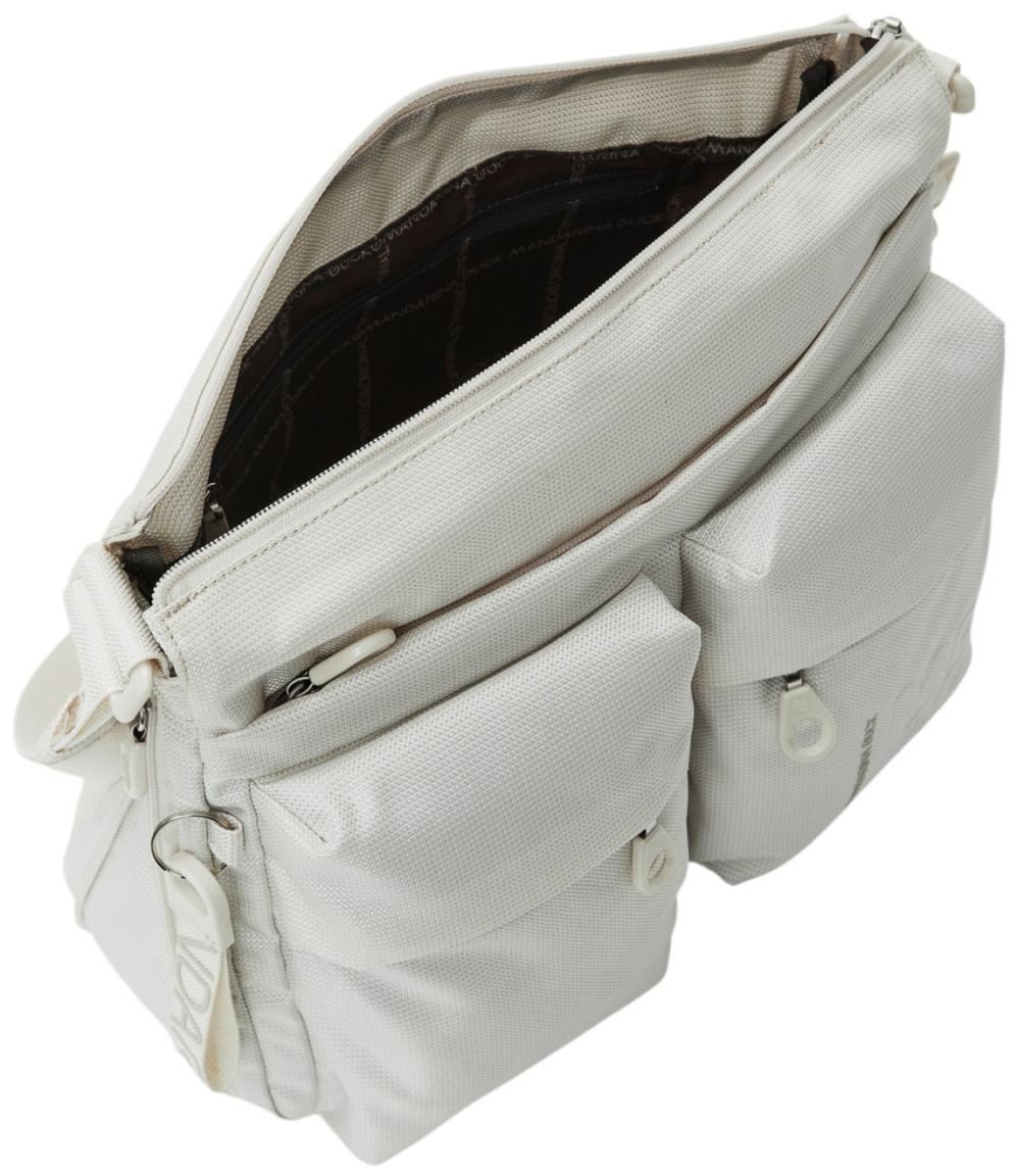 erweiterbare Umhängetasche Crossover Mandarina Duck hellbeige MD20 Latte