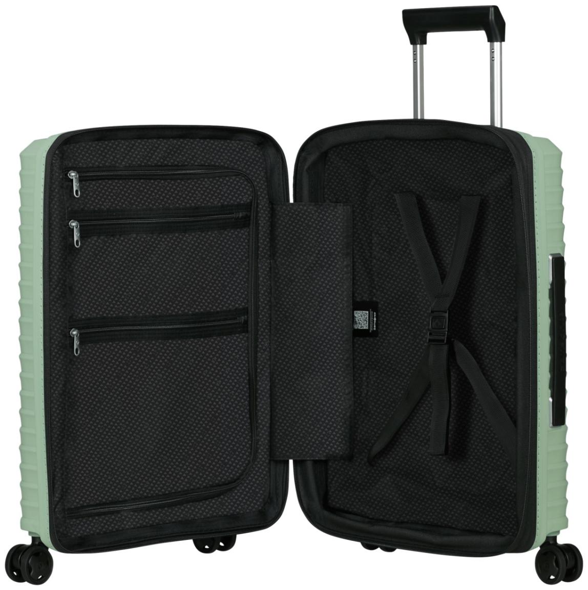 erweiterbarer Bordtrolley hellgrün Samsonite Upscape S 55cm 