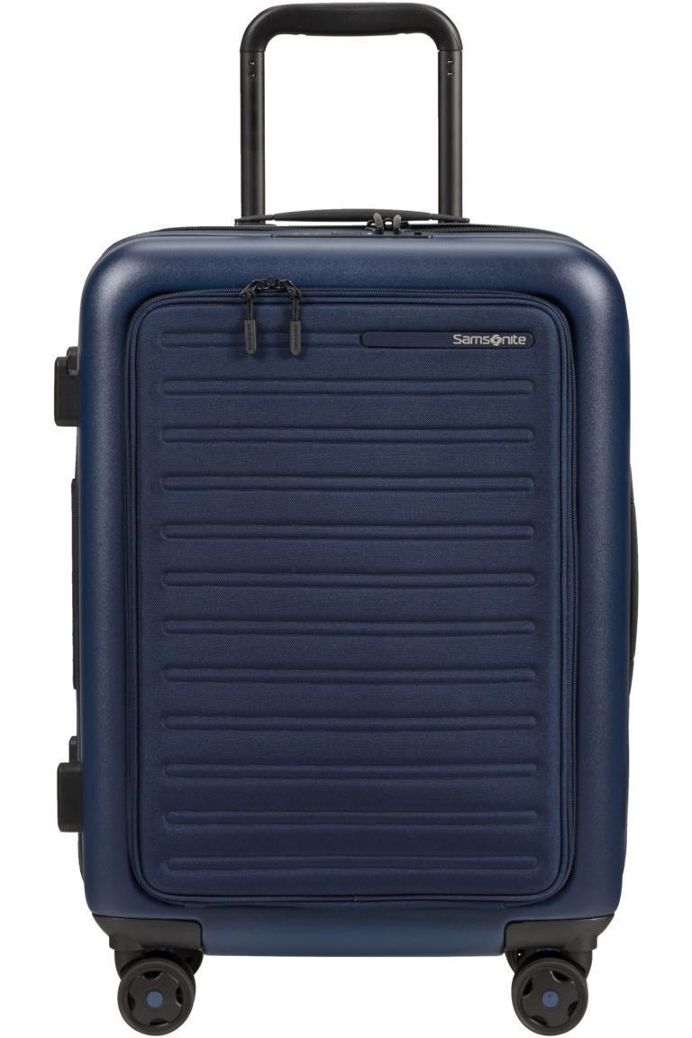 erweiterbarer Businesskoffer Handgepäck blau Samsonite StackD S 55cm Easy Access Navy