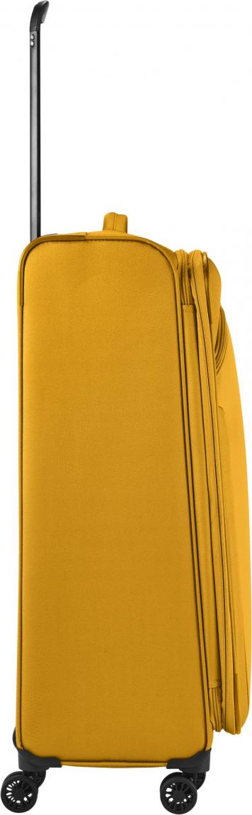 erweiterbarer Flugkoffer Travelite Croatia 4w Trolley L 77cm Curry gelb