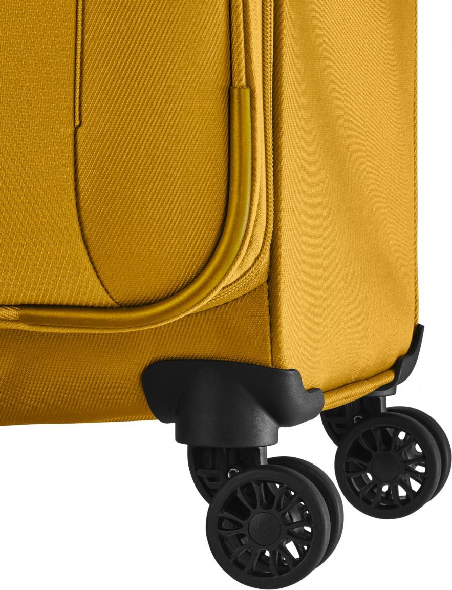 erweiterbarer Flugkoffer Travelite Croatia 4w Trolley L 77cm Curry gelb