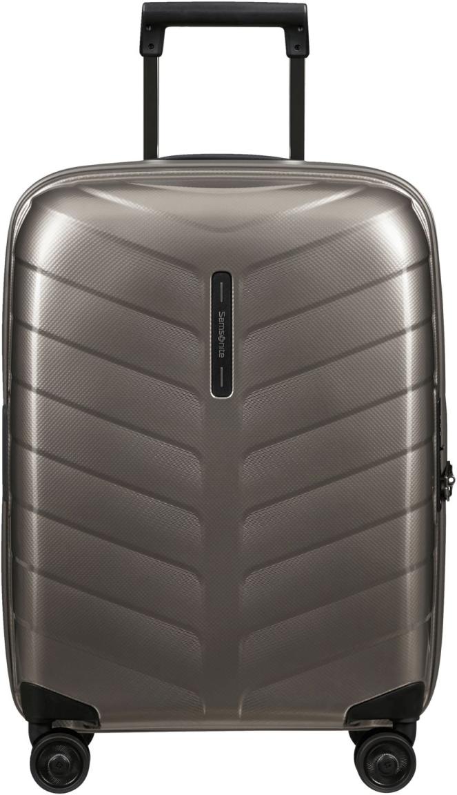 erweiterbarer Handgepäckkoffer Samsonite Attrix Spinner 55cm Dune Hartschale Leichtgewicht