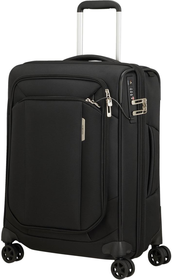 erweiterbarer Handgepäckkoffer Samsonite Respark Spinner S 55cm EXP schwarz