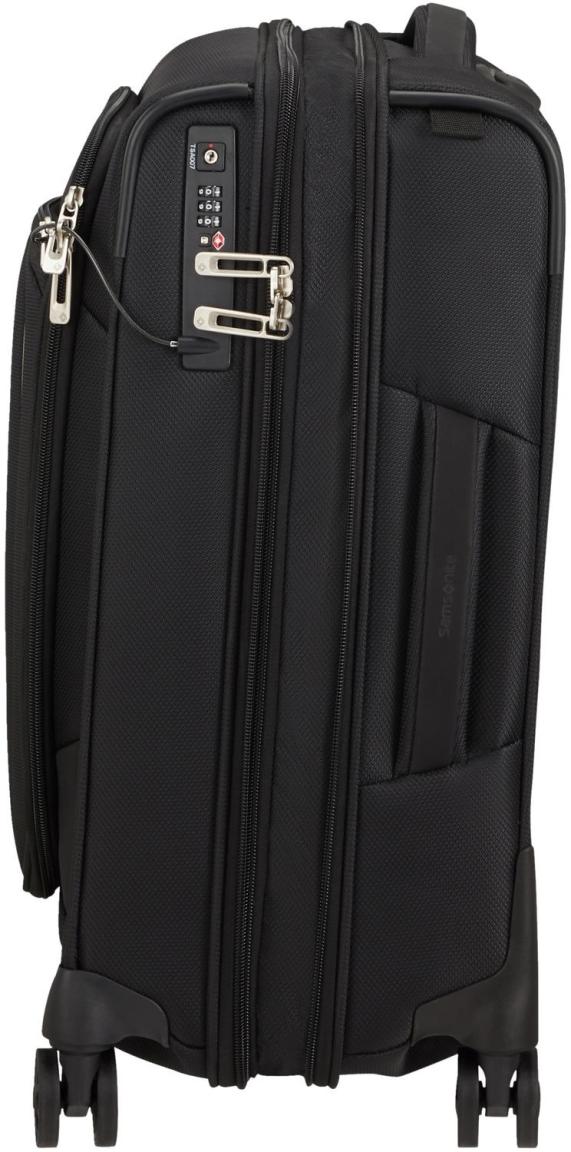 erweiterbarer Handgepäckkoffer Samsonite Respark Spinner S 55cm EXP schwarz