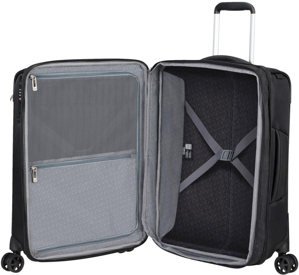 erweiterbarer Handgepäckkoffer Samsonite Respark Spinner S 55cm EXP schwarz