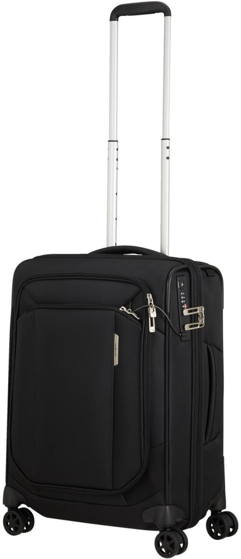 erweiterbarer Handgepäckkoffer Samsonite Respark Spinner S 55cm EXP schwarz