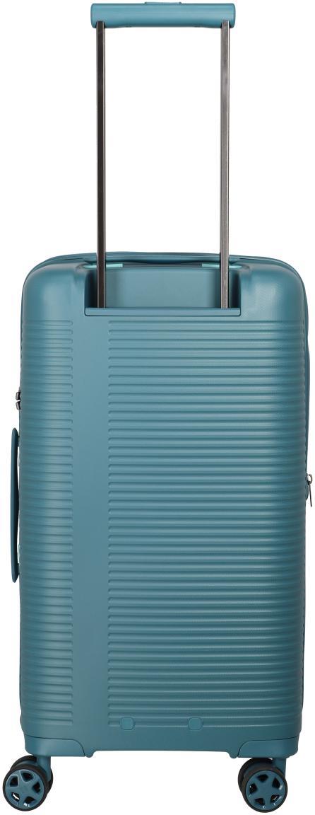 erweiterbarer Hartschalenkoffer Travelite Roomer 4w Trunk M 66cm Aqua