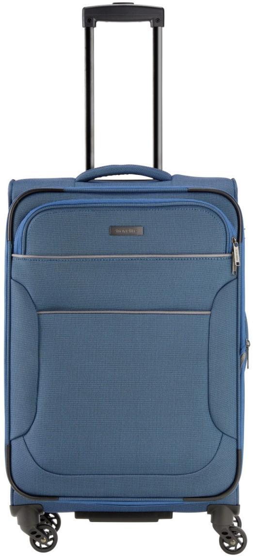 erweiterbarer Koffertrolley Travelite Story M 67cm 4-Rad petrol