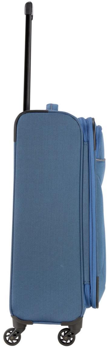 erweiterbarer Koffertrolley Travelite Story M 67cm 4-Rad petrol