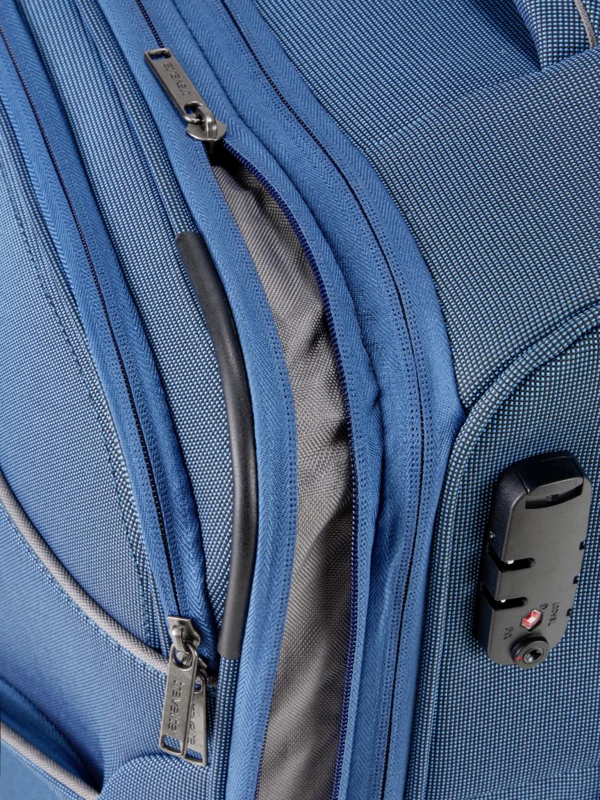 erweiterbarer Koffertrolley Travelite Story M 67cm 4-Rad petrol