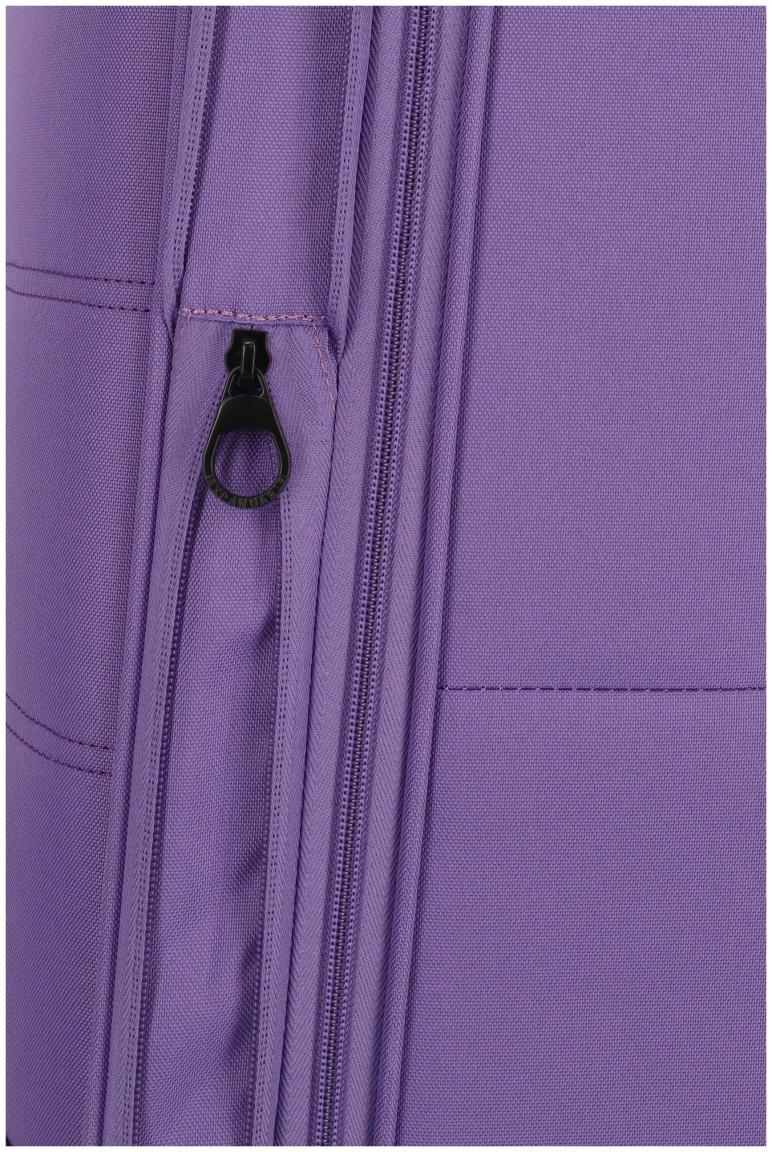 erweiterbarer Reisekoffer Softcase lila Travelite Rügen 4w Trolley M 67cm