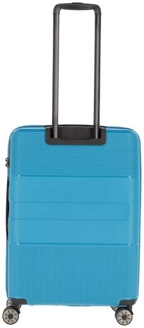 erweiterbarer Reisekoffer Travelite Waal M 65cm Hartschale türkis