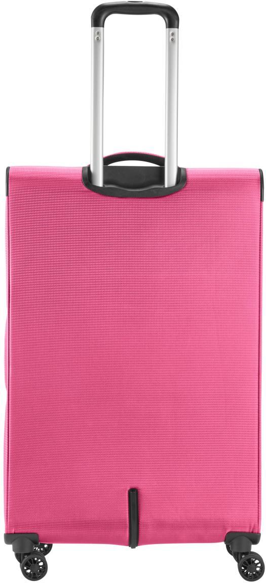 erweiterbarer Reisekoffer mit TSA-Schloss Travelite Seaside L 77cm pink