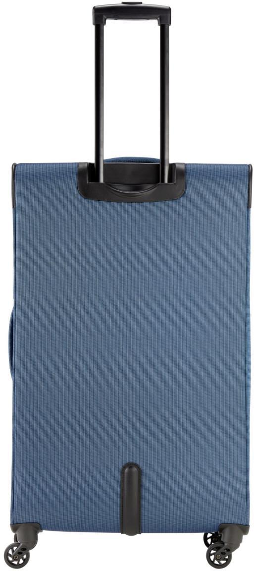 erweiterbarer Reisetrolley petrol Travelite Story L 77cm 4-Rad Weichgepäck