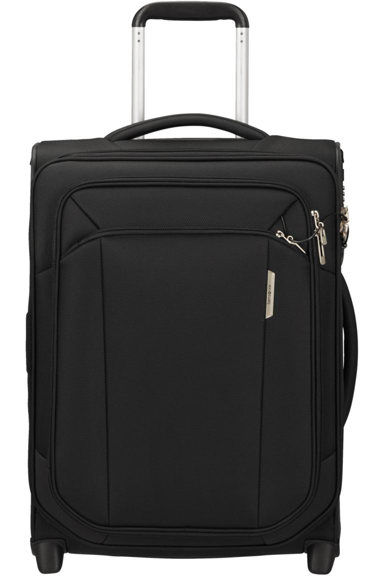 erweiterbarer Rollenkoffer Handgepäck recycled schwarz Samsonite Respark Upright 55cm