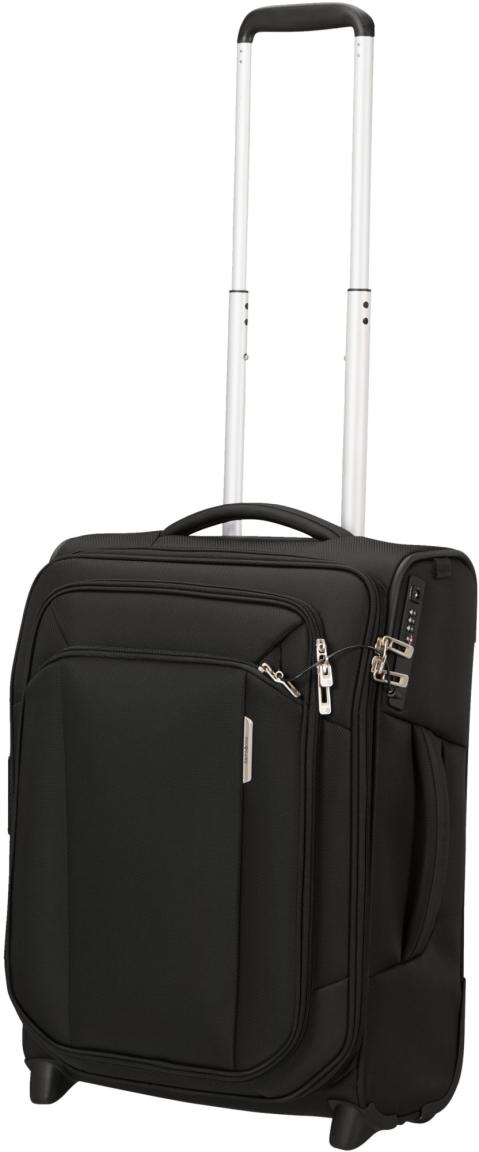 erweiterbarer Rollenkoffer Handgepäck recycled schwarz Samsonite Respark Upright 55cm