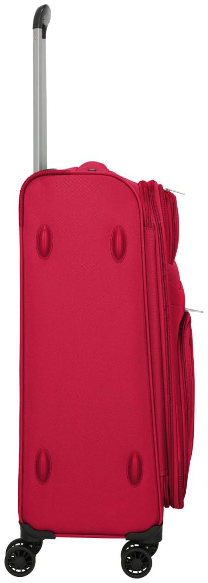 erweiterbarer Rollenkoffer Skyline Orlando M 65cm rot