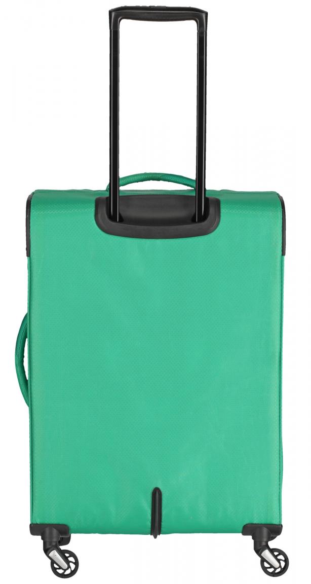 erweiterbarer Rollenkoffer Travelite Kite M 64cm grün 4-Rad