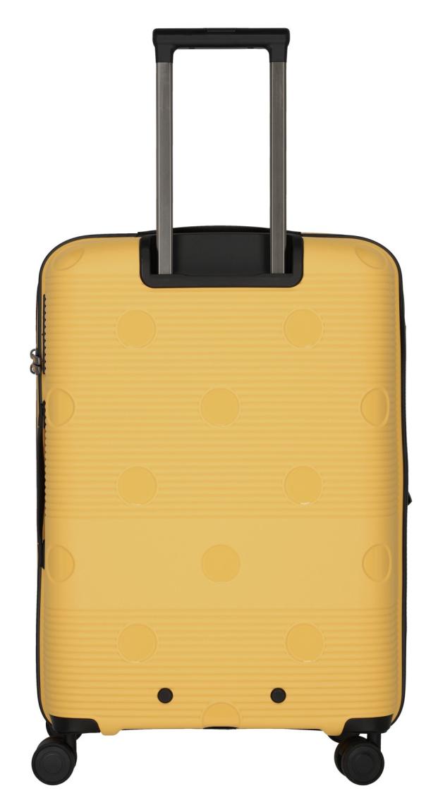 erweiterbarer Rollenkoffer Travelite Smarty M 68cm gelb 4-Rad