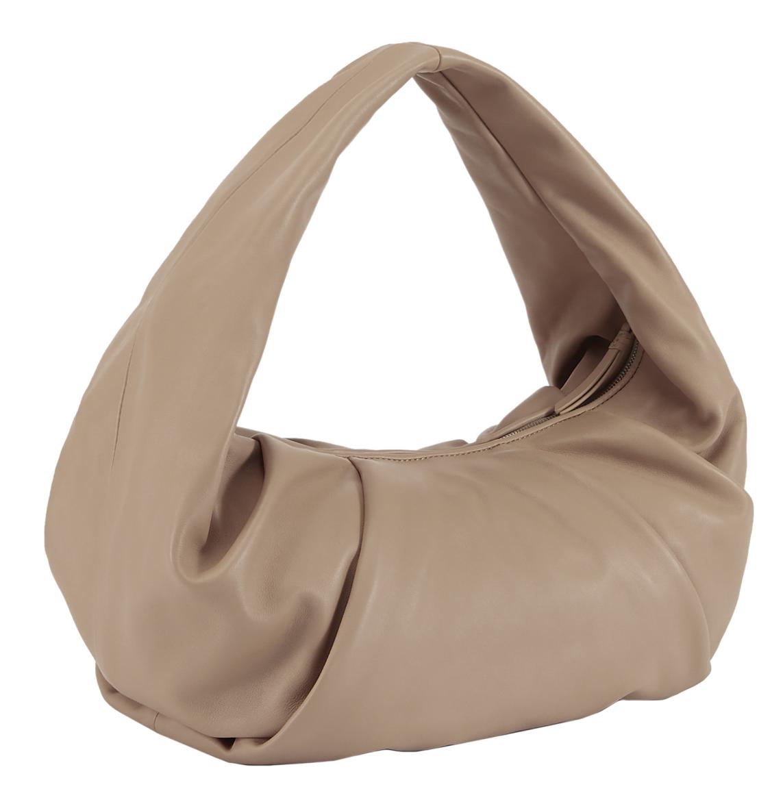 extravagante Beuteltasche Les Visionnaires Greta Silky beige Lammleder