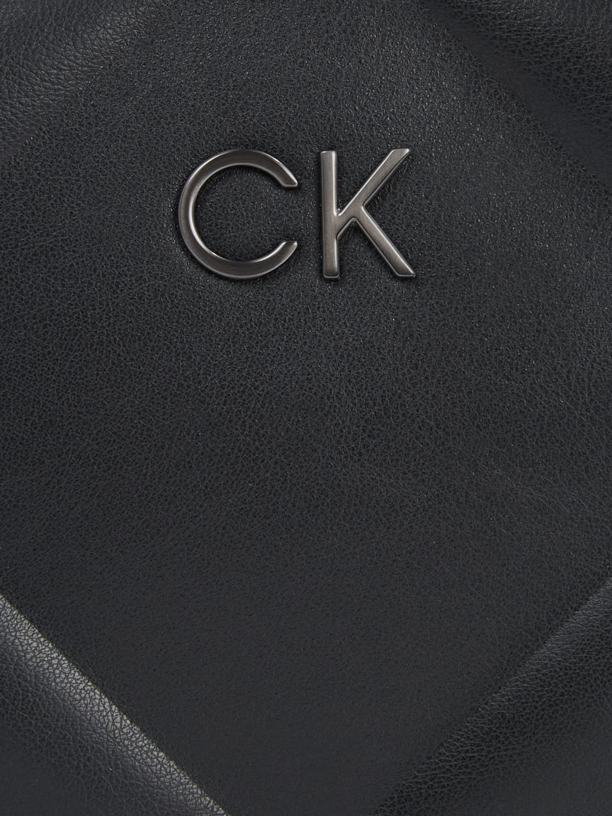 extravagante Crossovertasche Calvin Klein Re-Lock Quilt schwarz